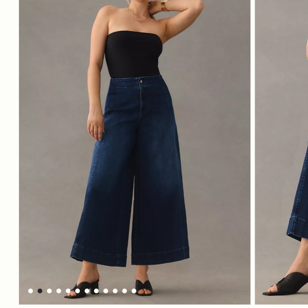 Maeve by Anthropologie High Rise Palazzo Jeans